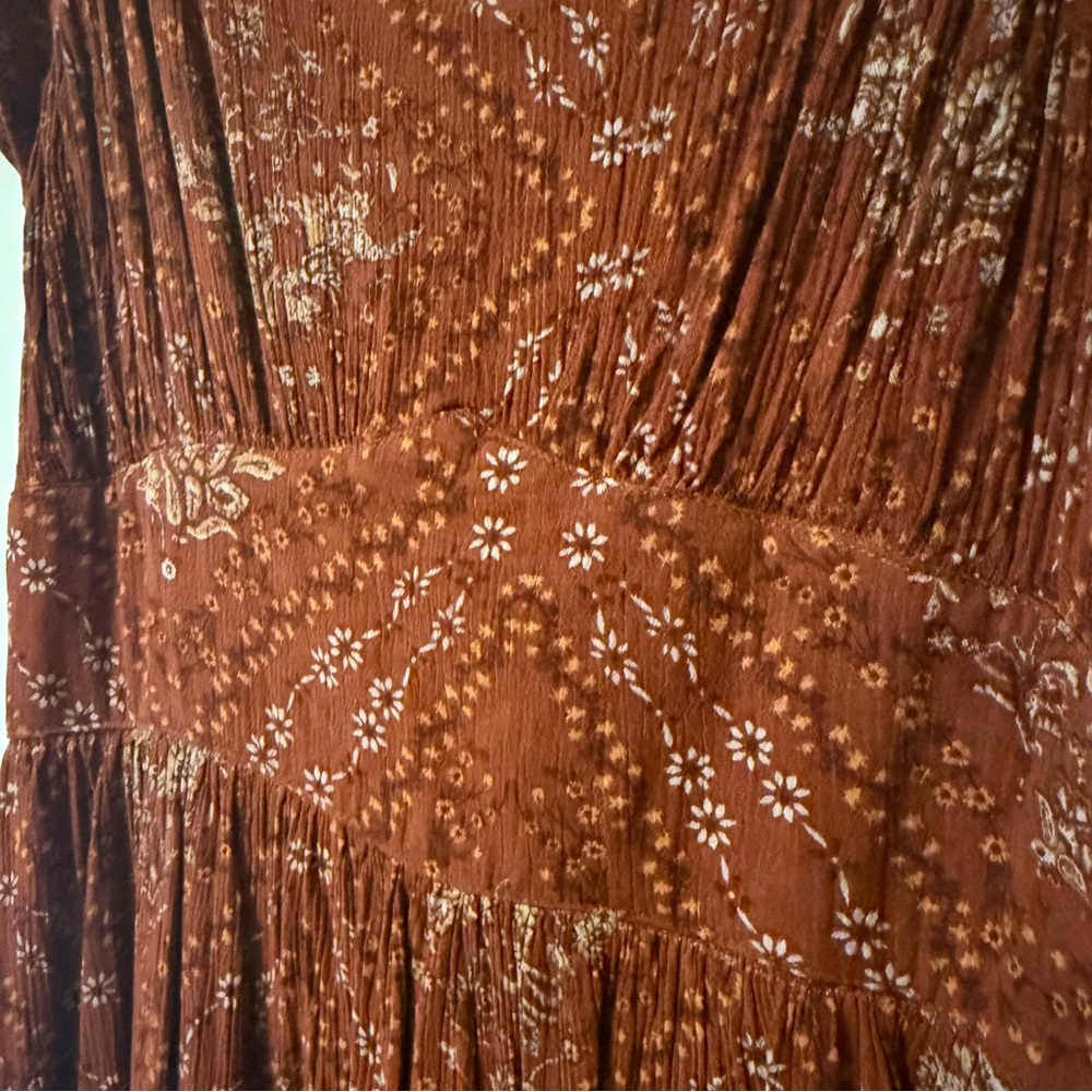 Altar’d State Rust Floral Dress - Picture 2 of 4